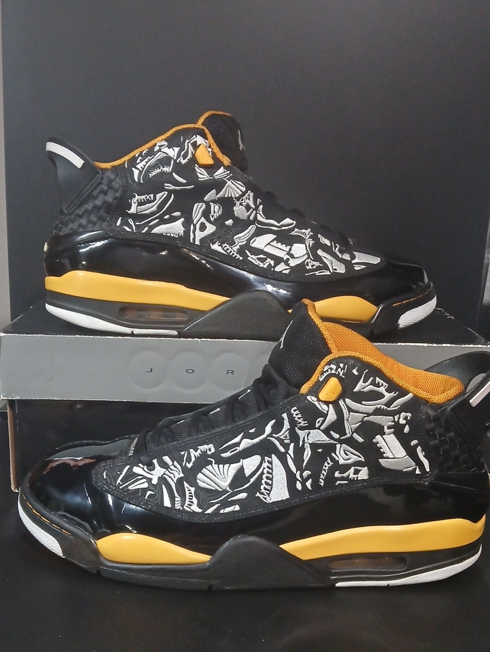 Air Jordan Dub Zero 'BLACK MAIZE' (2009) RARE!  Mens Size-13.   100%AUTHENTIC!